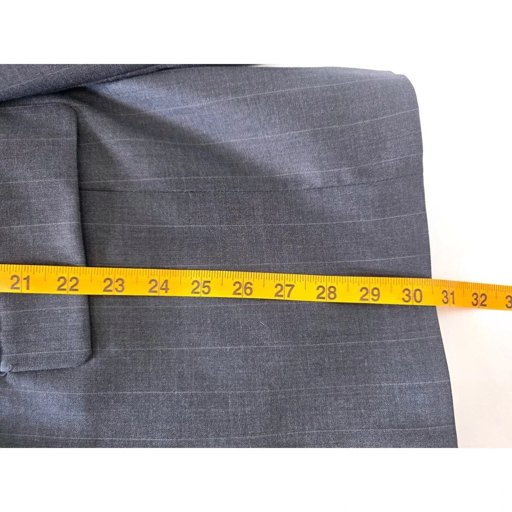 Georgio Belli‎ Milano Italy Gray Pinstripe 3 Button Blazer Hand Tailored SZ 46R?
